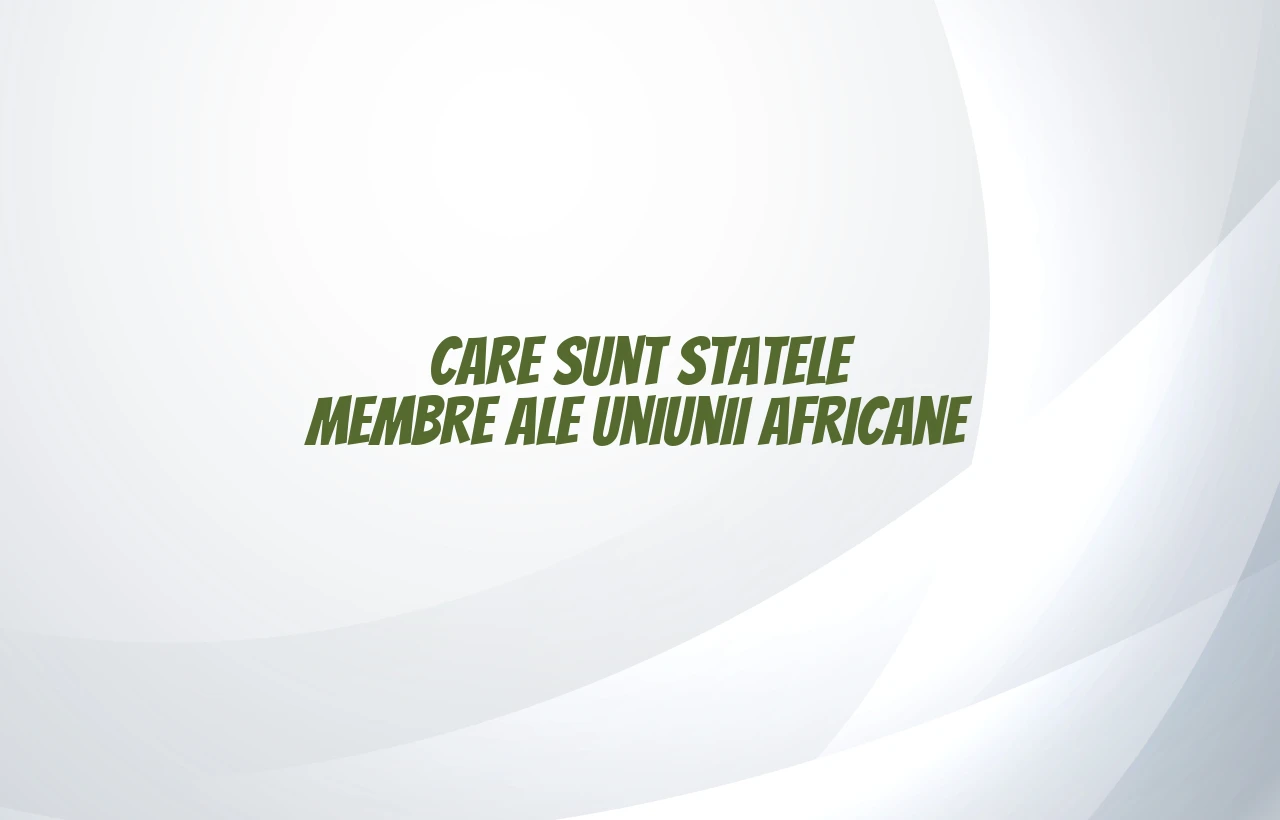 uniunea africana state membre