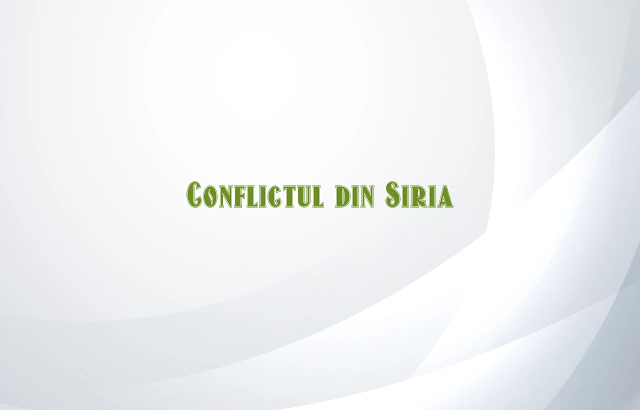 conflictul din siria