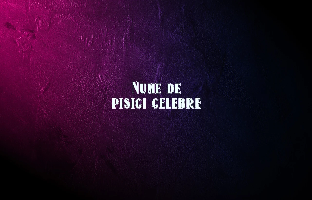 nume de pisici celebre