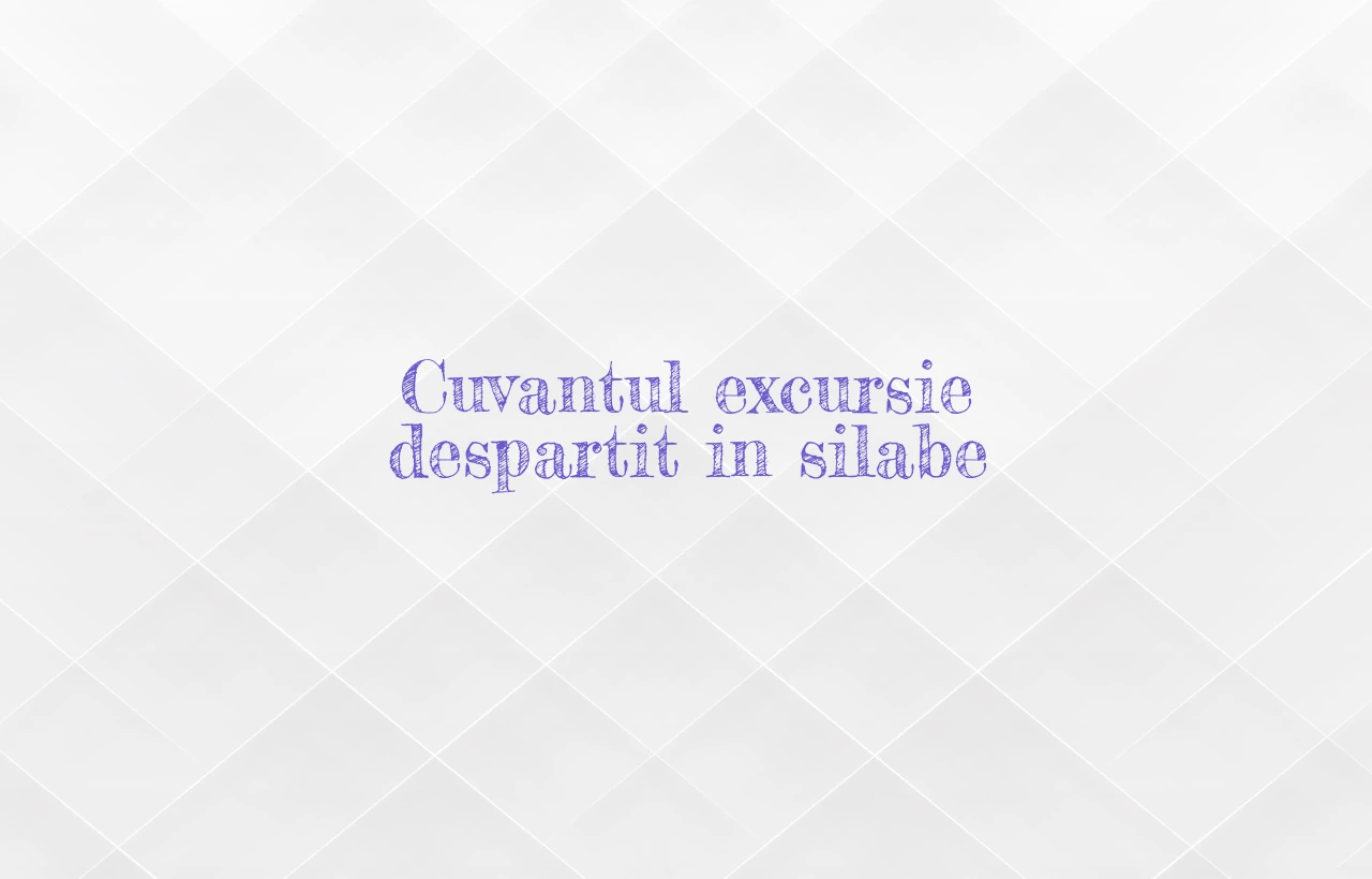 excursie despartit in silabe